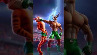 Cat 🆚 Deer Revenge💥 For FathEr 💯 ai cat deer fighter wwe cute revenge [upl. by Arimaj35]