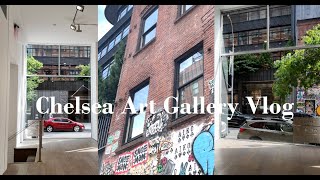 NYC Vlog  Chelsea Art Galleries  LAntica Pizzeria Da Michele NYC [upl. by Yebloc532]