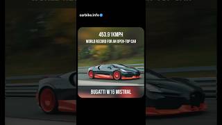 282 MPH Bugatti Mistral Sets New Top Speed World Record for OpenTop Cars bugatti worldrecord [upl. by Leamsi765]