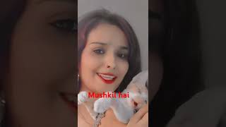 Ikrar karna mushkil hai ❤️🥰 tina love song expression viral videoshort videotrending video [upl. by Cirtemed]