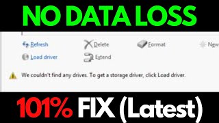 Fix We couldnt find any drives to get a storage driver click Load driver  Windows 781011 [upl. by Meggie]