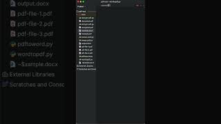 Python Script Word to PDF  Quick Tutorial short python wordtopdf [upl. by Areem]