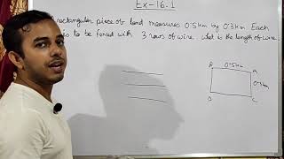 Perimeter and Area  Class 6  Solutions  Chapter 16  Ex 161 [upl. by Bast320]