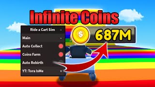 Ride a Cart Simulator Script Hack • Infinite Coins And More Roblox 2023 [upl. by Heyward]