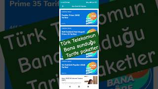 Türk Telekom bana sunduğu tarife paketler shorts kampanya internet türktelekom [upl. by Tierney797]