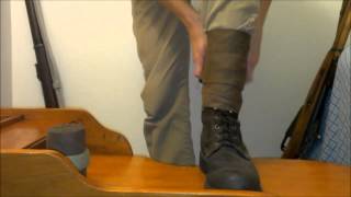 I Teach You About WWI Leg Wraps and How They are Tied Tutorial [upl. by Standing425]