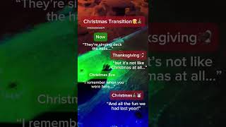 Christmas Transition🎄shorts shortvideo christmas thanksgiving fyp transition [upl. by Nilre950]