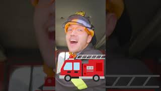 Fire Truck Siren Song blippi shorts [upl. by Eilac]