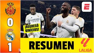 REAL MADRID le ganó 10 al Mallorca con un GOLAZO de Rudiger  La Liga [upl. by Nossah24]