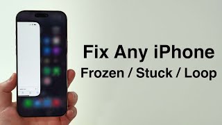 NEW Fix Any iPhone FrozenStuckLoop Screen  How to Force Restart [upl. by Behre868]