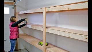 How to Build Garage Shelving  Easy Cheap and Fast [upl. by Riedel]