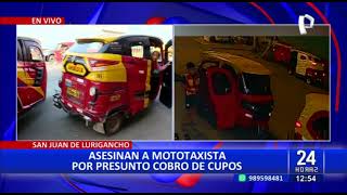 SJL mototaxistas temen por sus vidas tras ataque de sicarios 22 [upl. by Jacklin789]