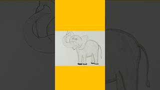 Elephant drawingeasy drawing for kiddrawing art elephantdrawingSanaDrawingtutorial [upl. by Spindell36]