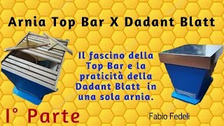 Top Bar Hive arnia Incrocio arnia Top bar e arnia Dadanblat 1 parte di 2 [upl. by Ainoval]