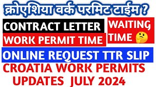 Croatia work permit process time Croata work permit latest updatework permit process time in India [upl. by Doria]