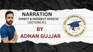 Narration Lecture  1  what is Direct amp Indirect Speech  Narration in English grammar in Hindi [upl. by Ivatts]