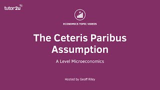 The Ceteris Paribus Assumption  A Level and IB Economics [upl. by Bensky912]