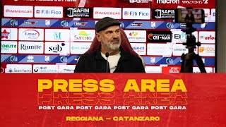 PRESS AREA  VIVARINI NEL POST PARTITA DI REGGIANA  CATANZARO 🎙 [upl. by Yxel]