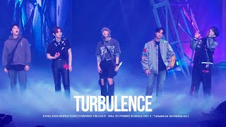 20240128 에이티즈 ATEEZ WORLD TOUR TOWARDS THE LIGHT  WILL TO POWER IN SEOUL DAY2  야간비행Turbulence [upl. by Prudhoe516]