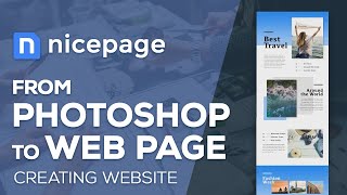 How to create a website from Photoshop mockup to a web page [upl. by Brezin]