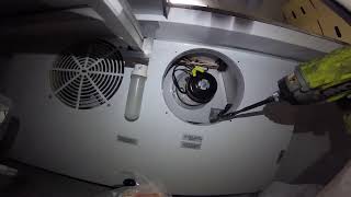 True Freezer Repair Replacing bad evaporator motor 1080HD [upl. by Holub]