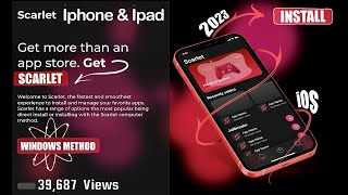 Scarlet ios Sideload Tutorial Windows  No Revoke 2023 [upl. by Krug995]