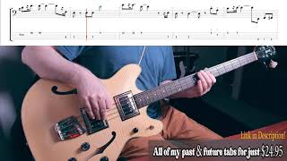 The Grateful DeadShakedown StreetBass Cover with Tabs [upl. by Luar299]