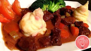 How to make Beef Stew  Beef Recipe  Говядина тушеная в красном вине [upl. by Gabrielli]