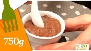 Recette Mousse au chocolat sans beurre et sans sucre  750g [upl. by Natsirk]