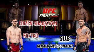 UFCVegas96 EDMEN SHAHBAZYAN vs GERALD MEERSCHAERT [upl. by Nodnnarb370]