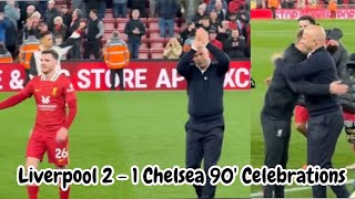 🔴 Liverpool 90 Min 21 vs Chelsea celebration at Anfield Stadium [upl. by Nytsrik]