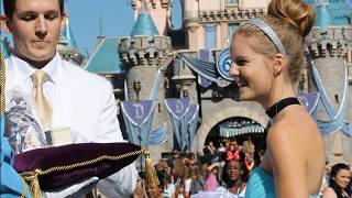 Disneyland Proposal with a Real Glass Slipper [upl. by Roxy]