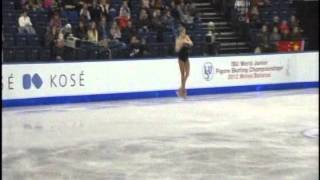 Gracie Gold FS 2012 Junior Figure Skating Worldchampionship CBC [upl. by Ellener]