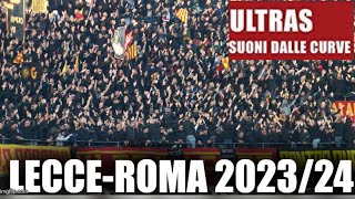 LecceRoma Serie A 01042024 VIDEOTIFO CURVA NORD [upl. by Hudis]