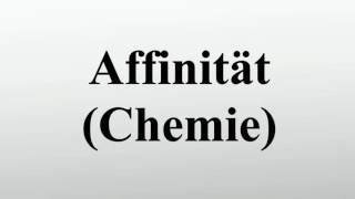 Affinität Chemie [upl. by Chaing]