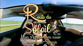 Autovakantie over de Route Du Soleil naar Spanje door Frankrijk A7 Tolbadge [upl. by Dey]