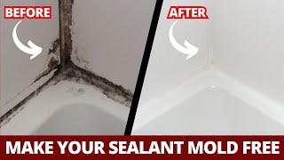 How to Remove Mold From Silicone Sealant in Bathroom [upl. by Ardussi]