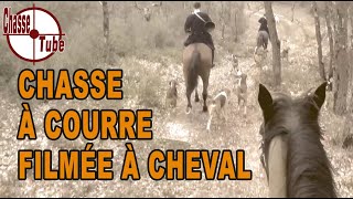 Chasse à courre filmée à cheval [upl. by Ardnasal]