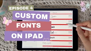 Revealing My iPad Writing Secret 🤫 Custom Fonts on iPad  GoodNotes 6  Aesthetic Notes [upl. by Baldwin640]