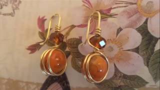 Aretes Faciles de hacer  Earrings made easy [upl. by Nnanaej]