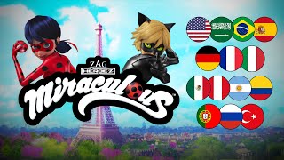 MIRACULOUS  🐞 MULTILINGUE  GÉNÉRIQUE 🐾  Les aventures de Ladybug et Chat Noir [upl. by Nosrac372]