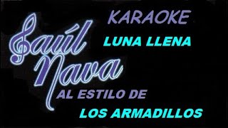 LUNA LLENA KARAOKE TONO BAJO [upl. by Favata]