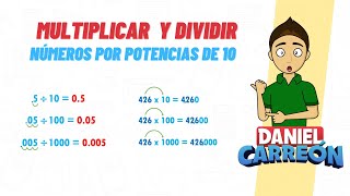 MULTIPLICAR Y DIVIDIR NÚMEROS POR POTENCIAS DE 10 Super fácil  Para principiantes [upl. by Chita]