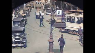 Stadsgezichten van Den Haag in 1929 in kleur City of The Hague in color AI enhanced amp colorized [upl. by Bullock]