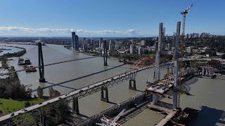 Pattullo Bridge Construction  Surrey Side Progress  240929 [upl. by Compte657]