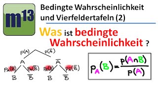 2 Was ist bedingte Wahrscheinlichkeit [upl. by Ellemaj890]