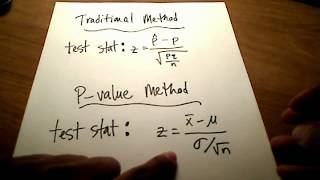 Stats Hypothesis Testing Pvalue Method [upl. by Morville]