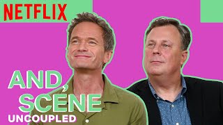 Uncoupleds Neil Patrick Harris amp Brooks Ashmanskas Break Down Grindr Search Scene  Netflix [upl. by Leizo411]