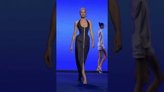 Candice Swanepoel walking for Schiaparelli Springsummer 2025 readytowear show [upl. by Sholeen]