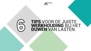 6 tips voor de juiste werkhouding bij het duwen van lasten [upl. by Ilagam]